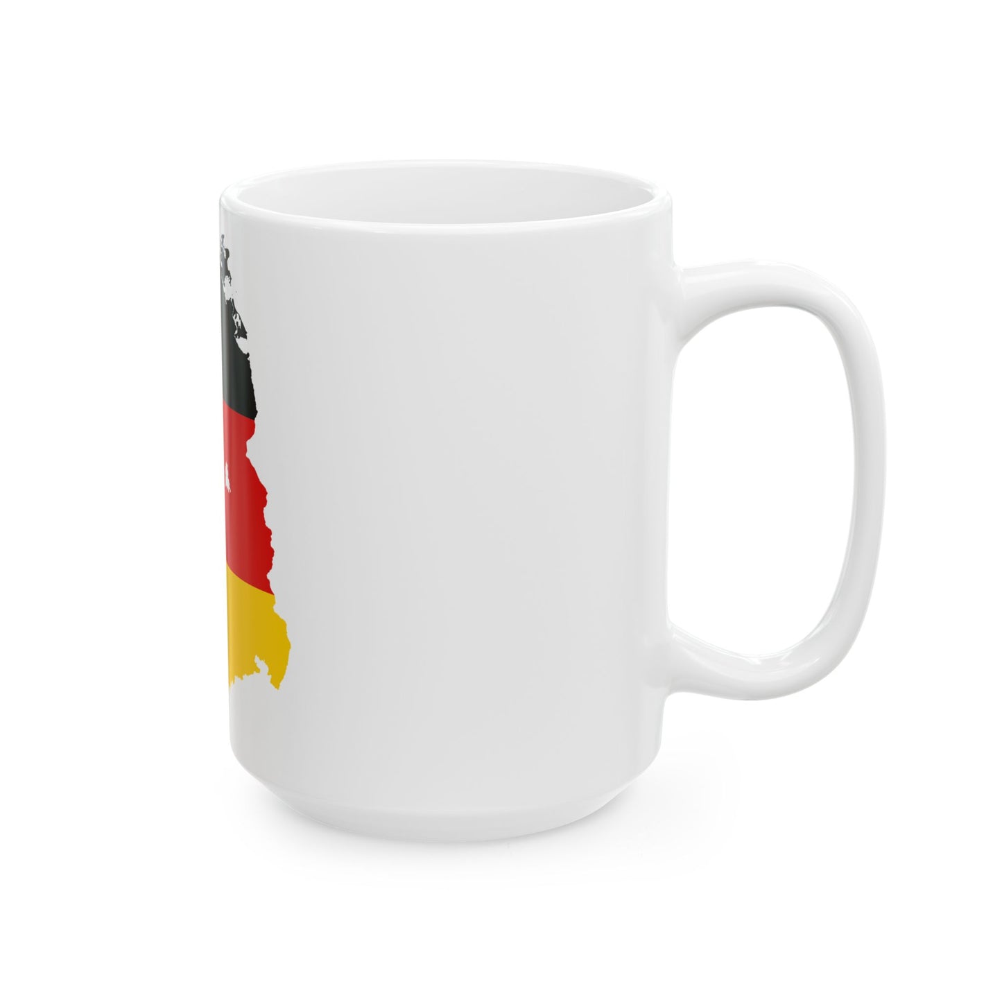 Flag map of East Germany 1949-1959 (Germany) White Coffee Mug-Go Mug Yourself