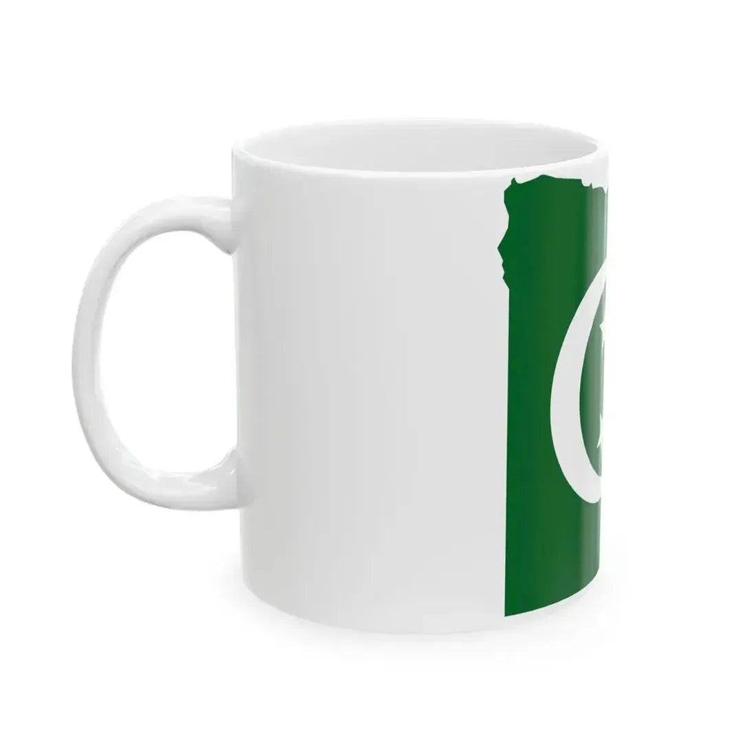 Flag map of Egypt 1922-1952 (Egypt) White Coffee Mug - Go Mug Yourself