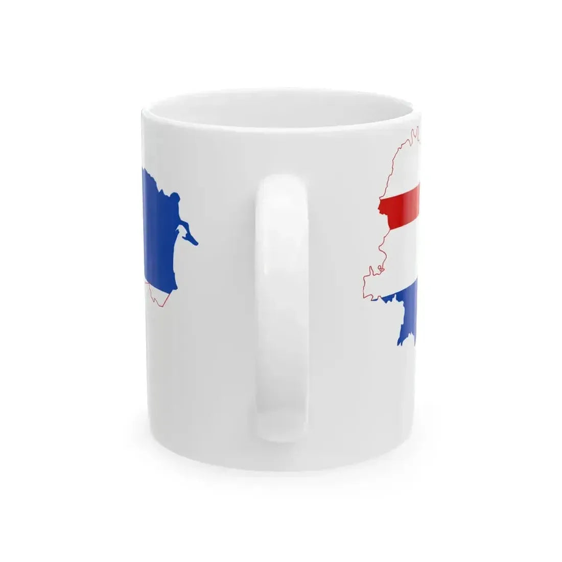 Flag map of Emilia (Italy) White Coffee Mug - Go Mug Yourself