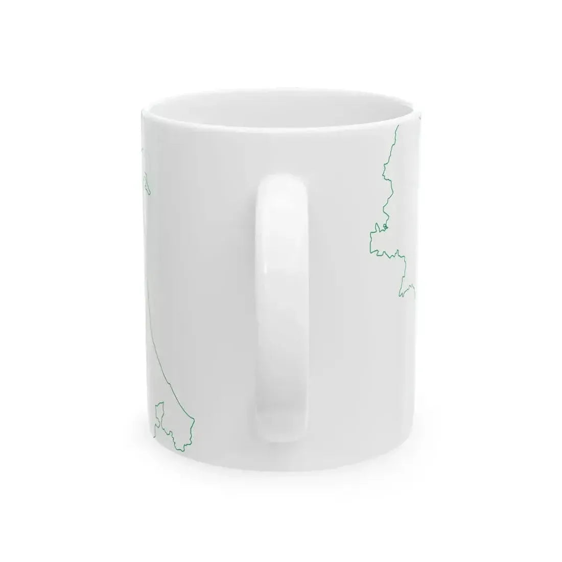 Flag map of Emilia-Romagna (Italy) White Coffee Mug - Go Mug Yourself