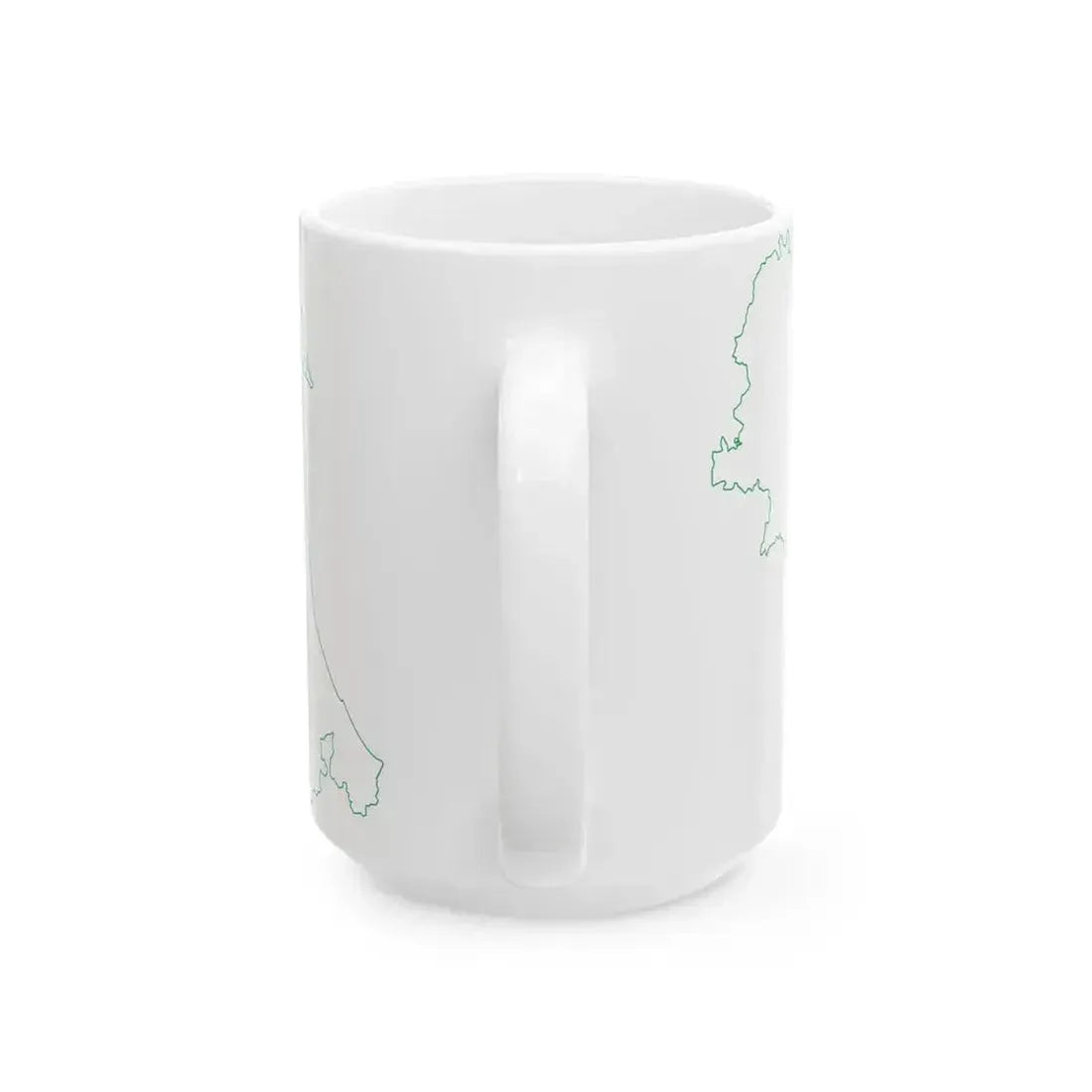 Flag map of Emilia-Romagna (Italy) White Coffee Mug - Go Mug Yourself