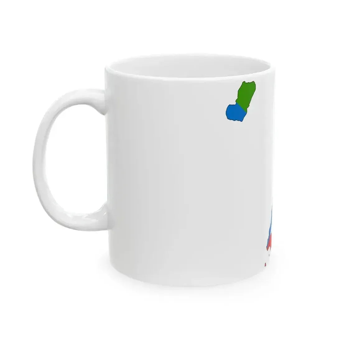 Flag map of Equatorial Guinea (Equatorial Guinea) White Coffee Mug - Go Mug Yourself