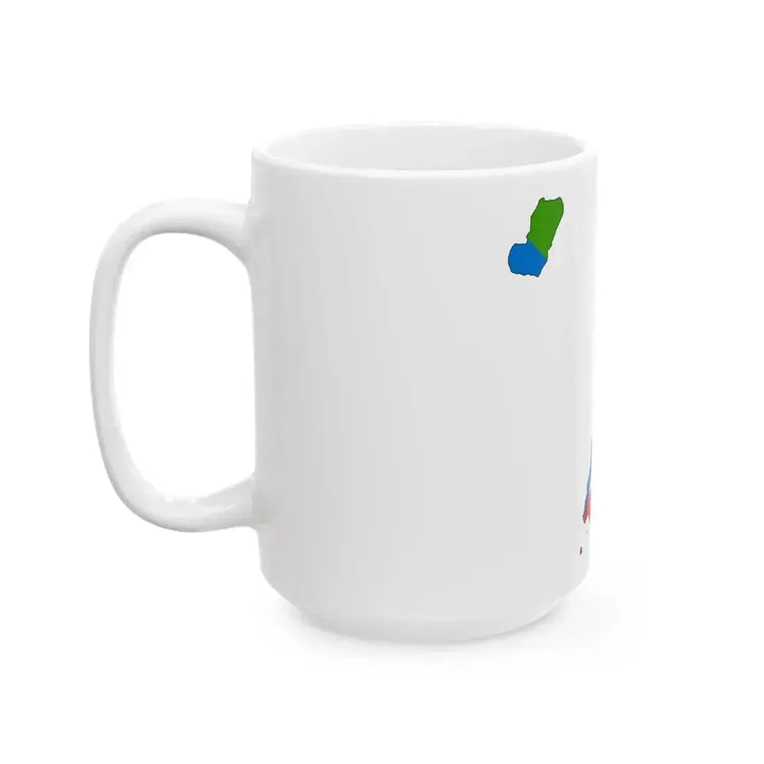 Flag map of Equatorial Guinea (Equatorial Guinea) White Coffee Mug - Go Mug Yourself