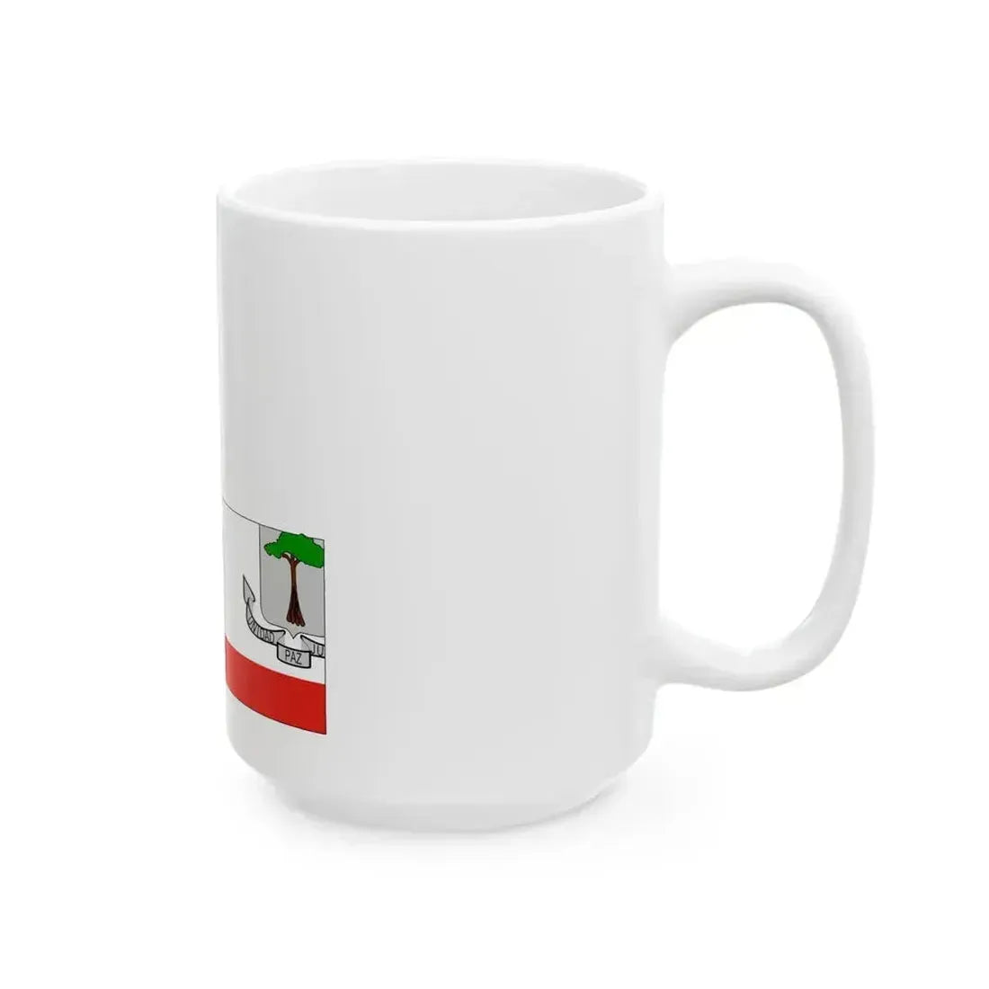 Flag map of Equatorial Guinea (Equatorial Guinea) White Coffee Mug - Go Mug Yourself