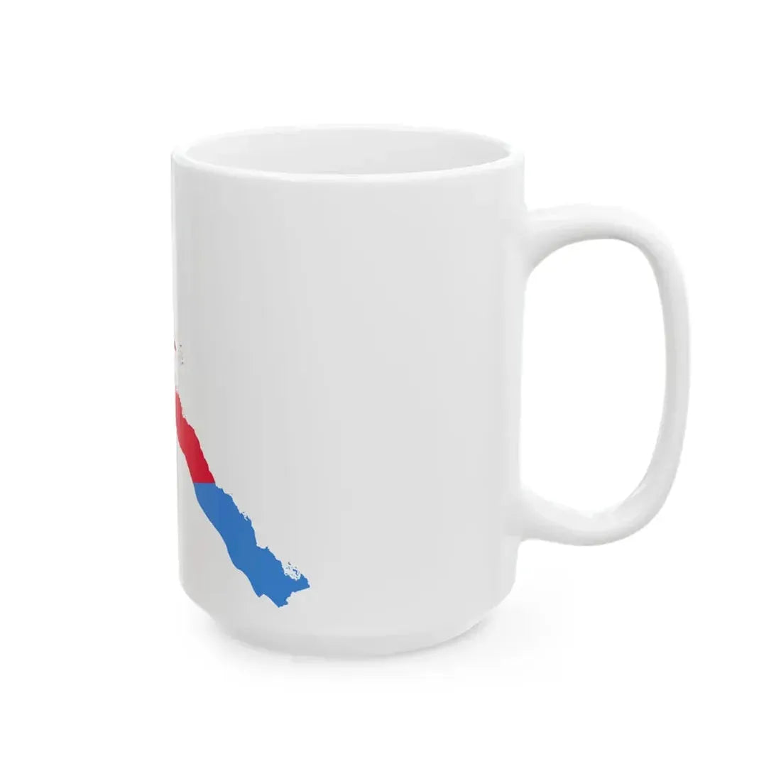 Flag-map of Eritrea (Eritrea) White Coffee Mug - Go Mug Yourself