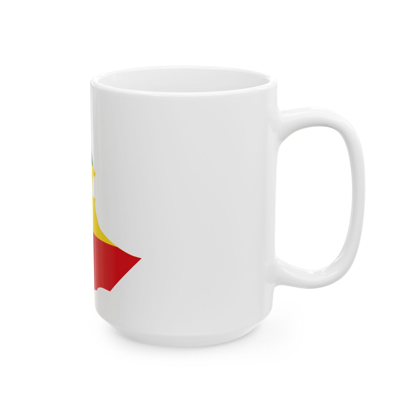 Flag map of Ethiopia 1975-1987 (Ethiopia) White Coffee Mug-Go Mug Yourself