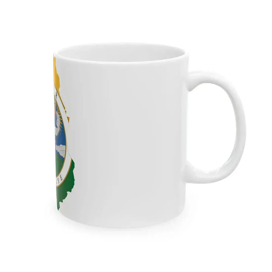 Flag-map of Fejer County (Hungary) White Coffee Mug - Go Mug Yourself