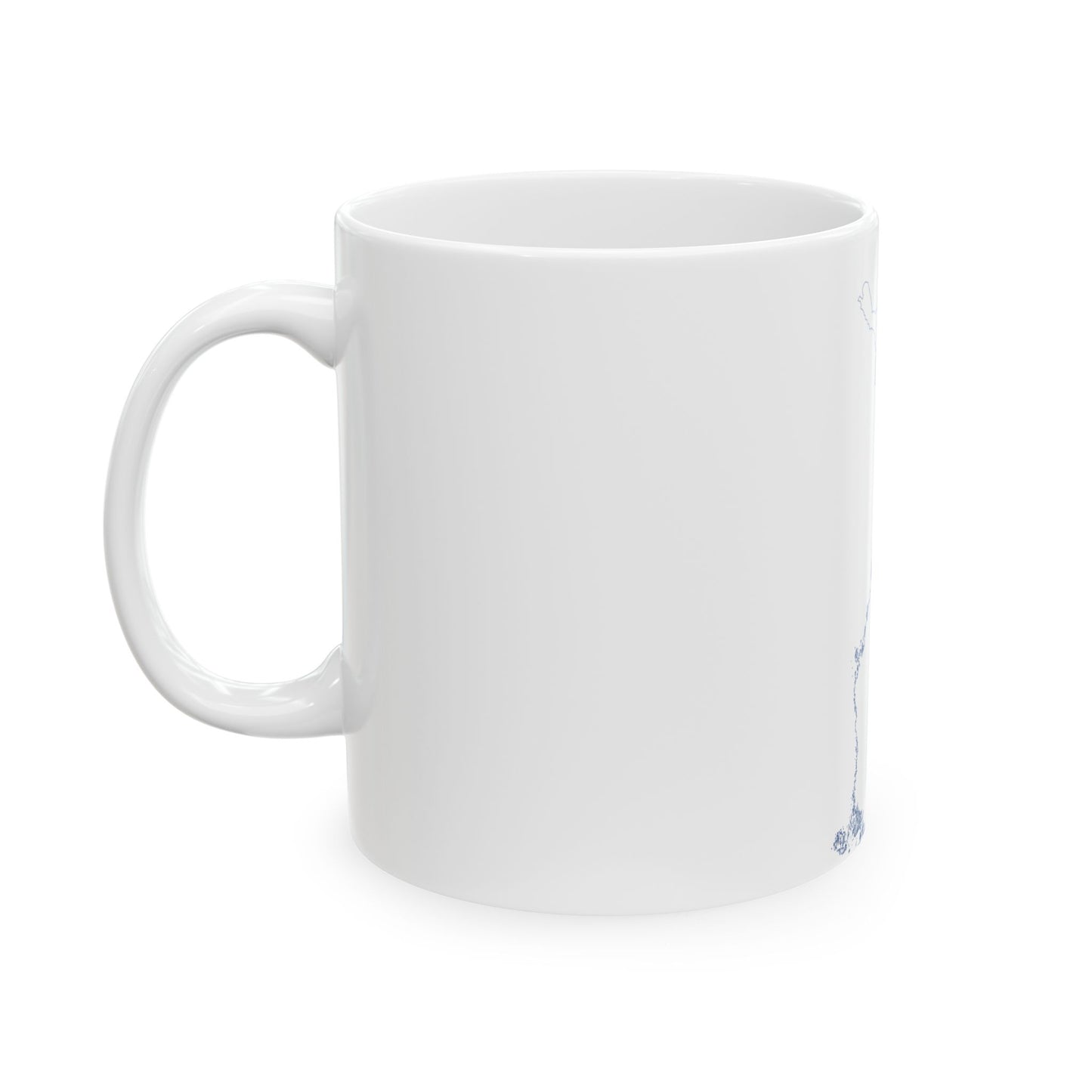 Flag-map of Finland (Finland) White Coffee Mug-Go Mug Yourself