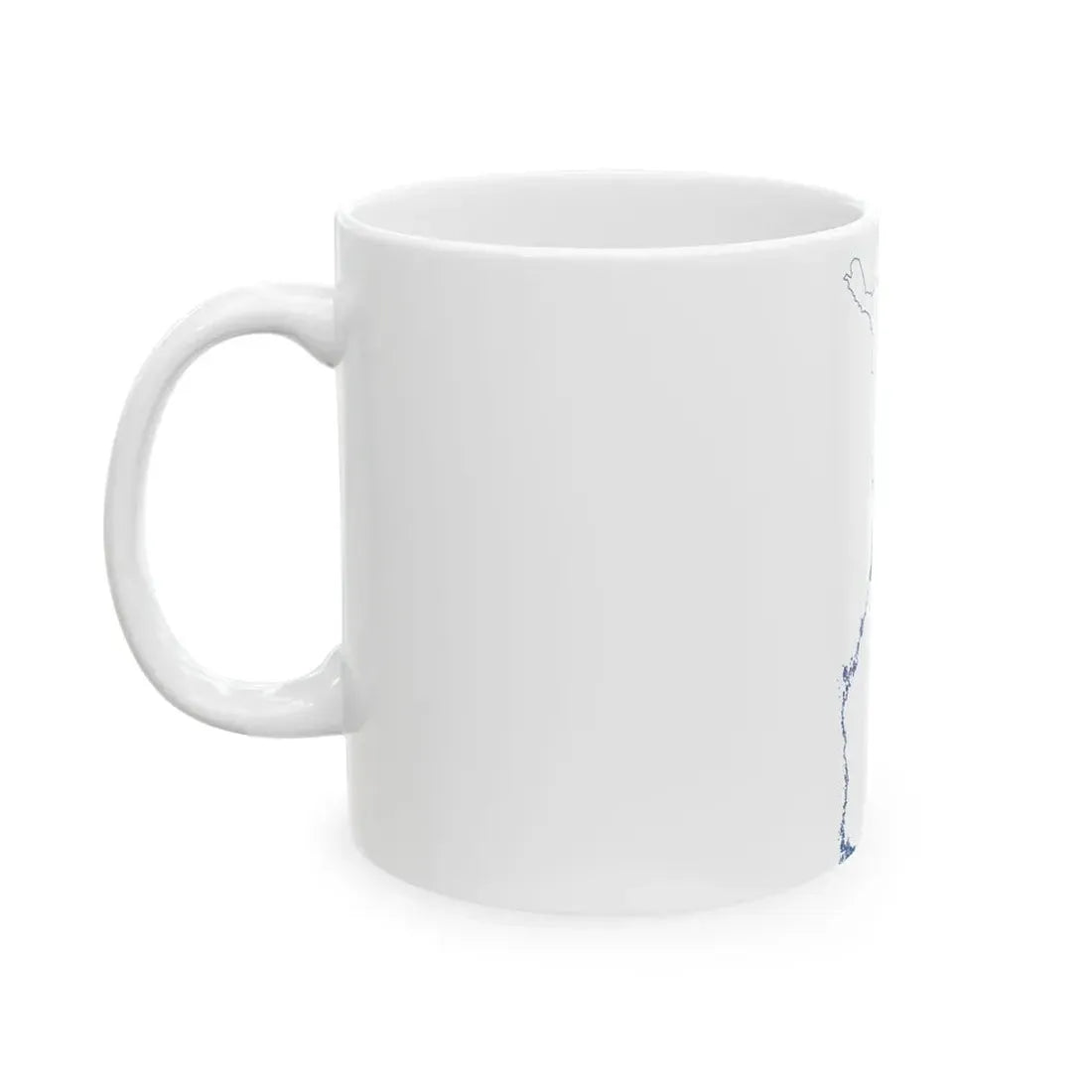 Flag-map of Finland without Aland (Finland) White Coffee Mug - Go Mug Yourself