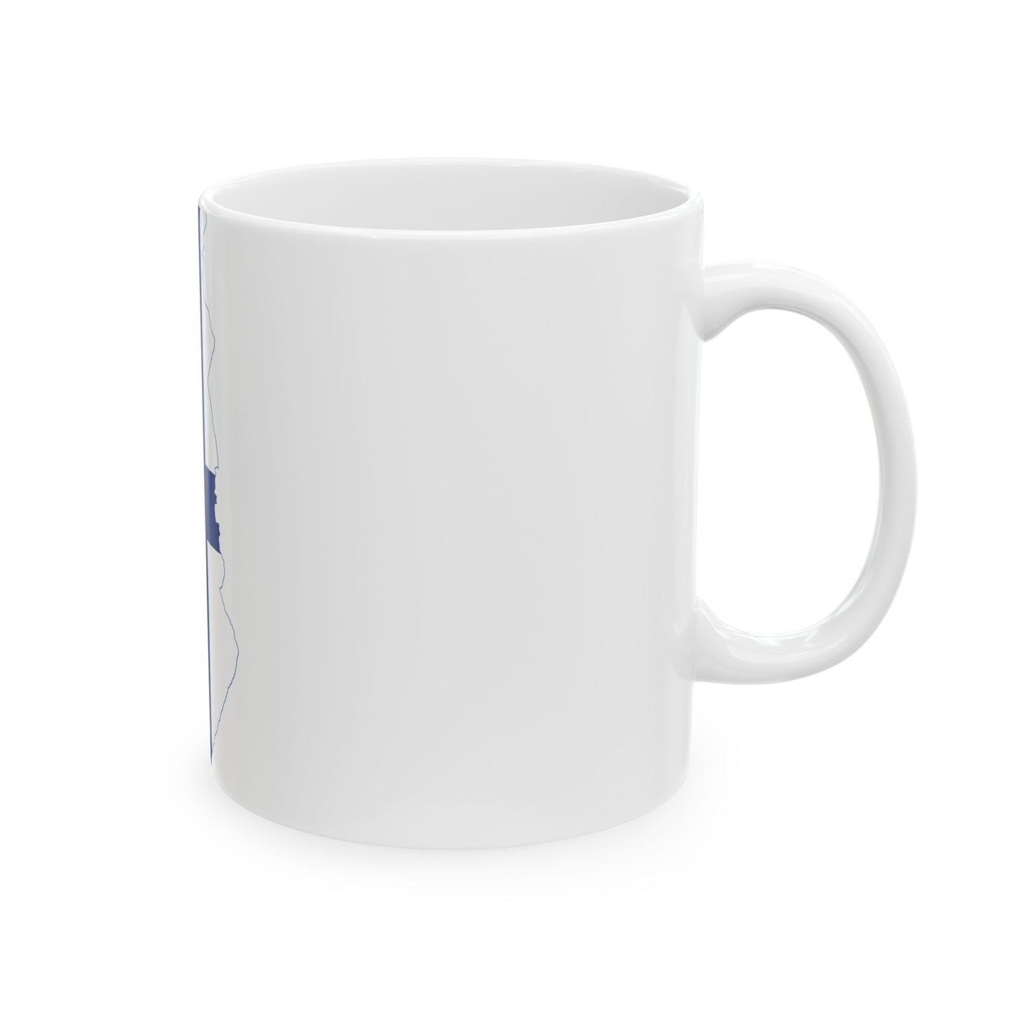 Flag-map of Finland without Aland (Finland) White Coffee Mug-Go Mug Yourself