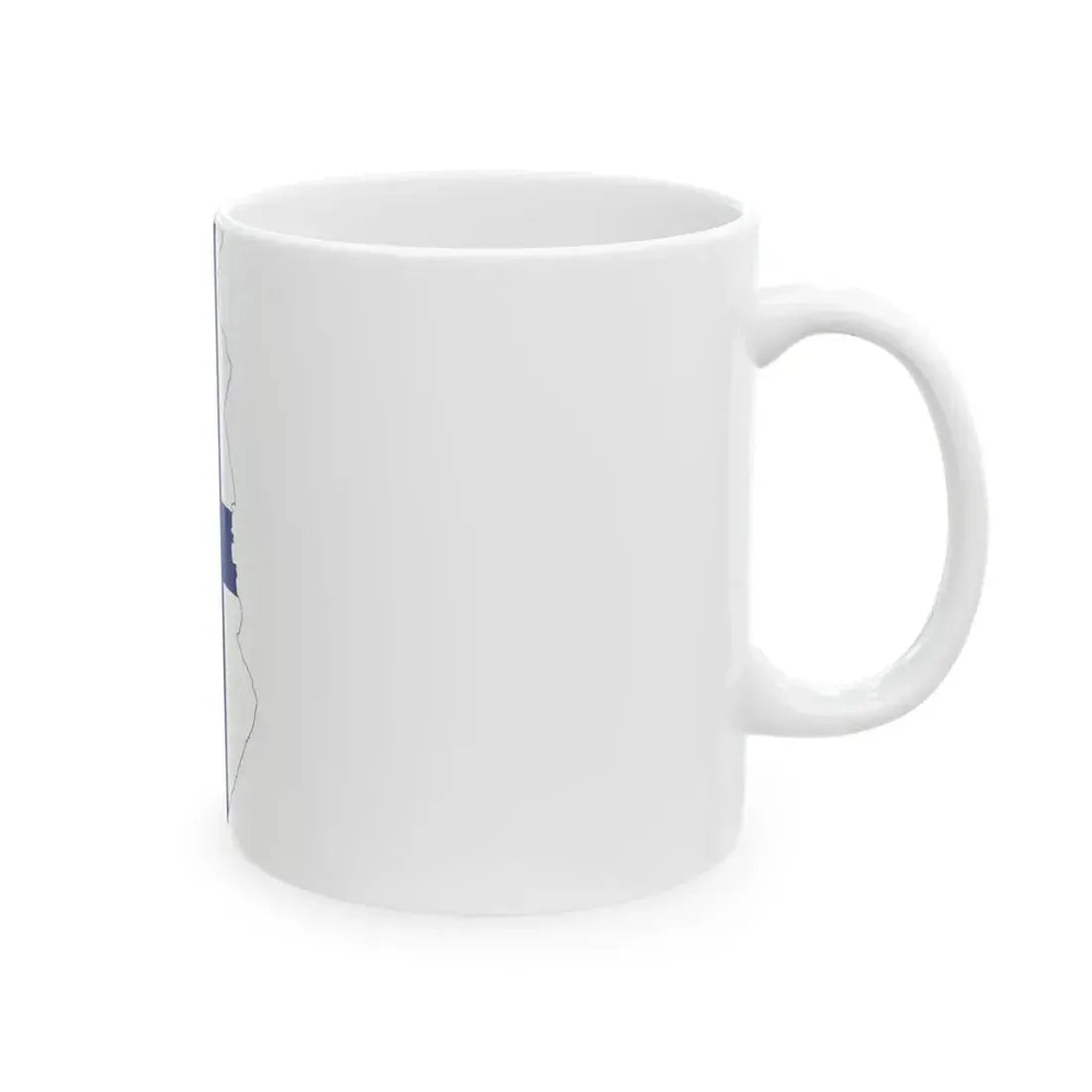 Flag-map of Finland without Aland (Finland) White Coffee Mug - Go Mug Yourself
