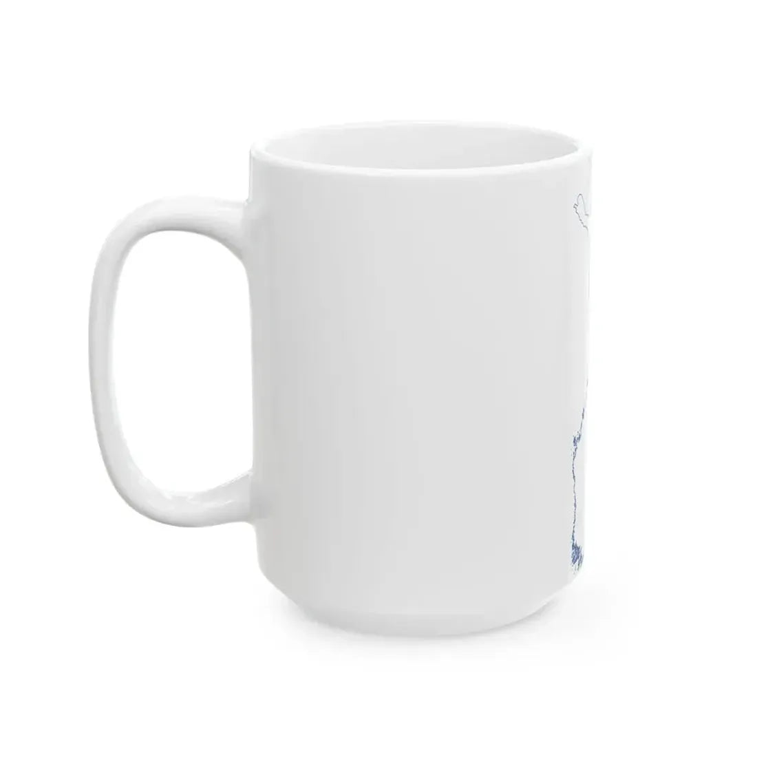 Flag-map of Finland without Aland (Finland) White Coffee Mug - Go Mug Yourself