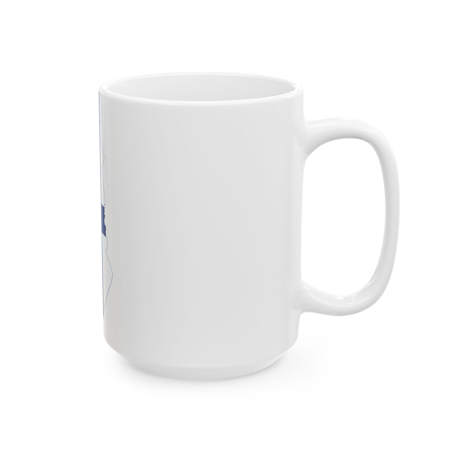 Flag-map of Finland without Aland (Finland) White Coffee Mug-Go Mug Yourself