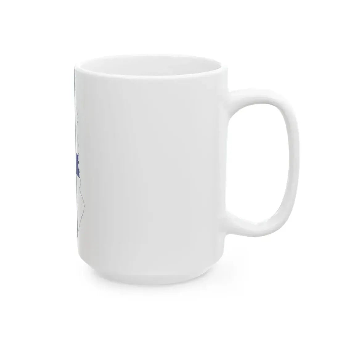 Flag-map of Finland without Aland (Finland) White Coffee Mug - Go Mug Yourself