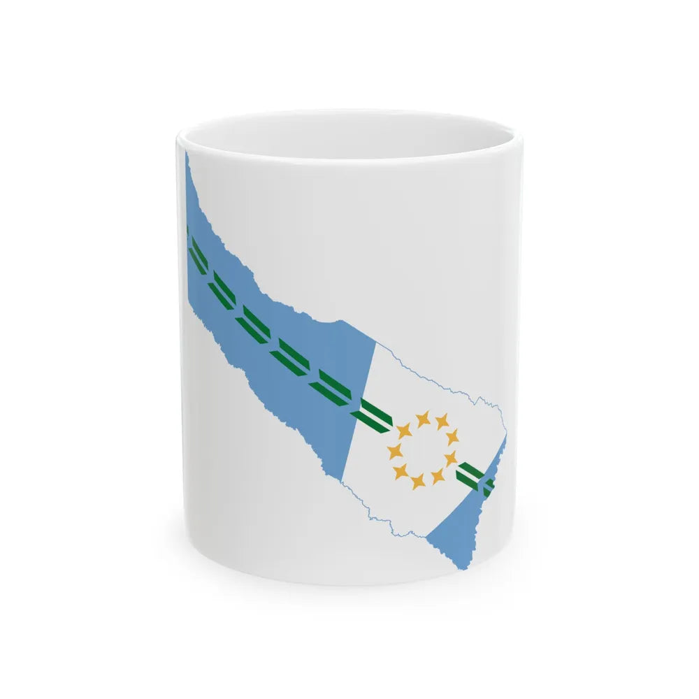 Flag-map of Formosa Province (Argentina) White Coffee Mug 11oz - Go Mug Yourself