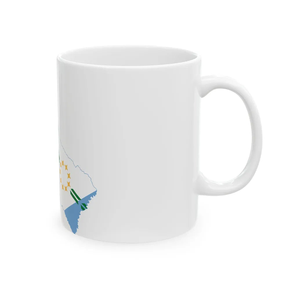 Flag-map of Formosa Province (Argentina) White Coffee Mug - Go Mug Yourself