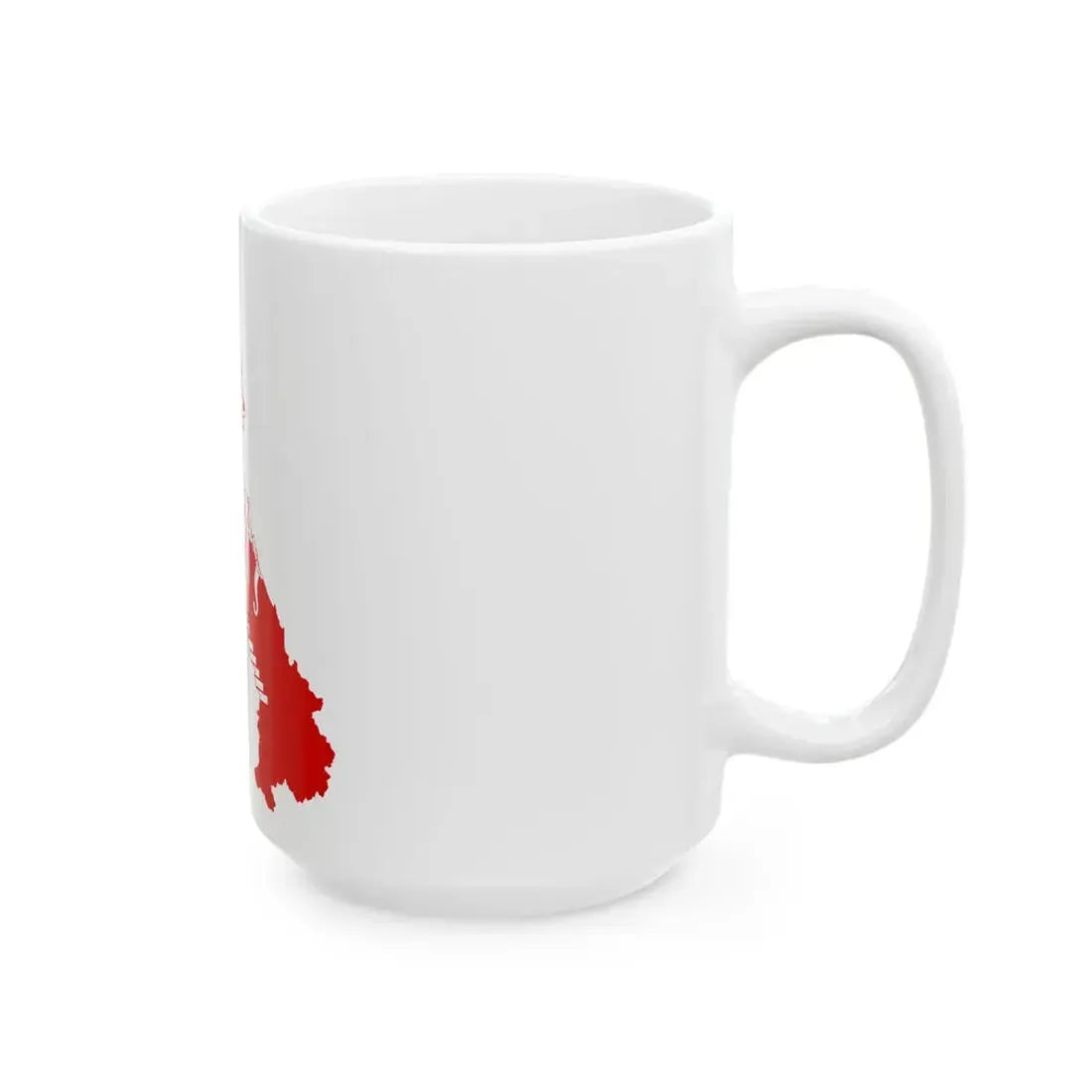 Flag-map of French Laos (Laos) White Coffee Mug - Go Mug Yourself