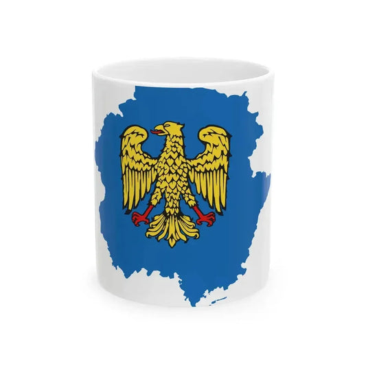 Flag map of Friuli (Italy) White Coffee Mug 11oz - Go Mug Yourself