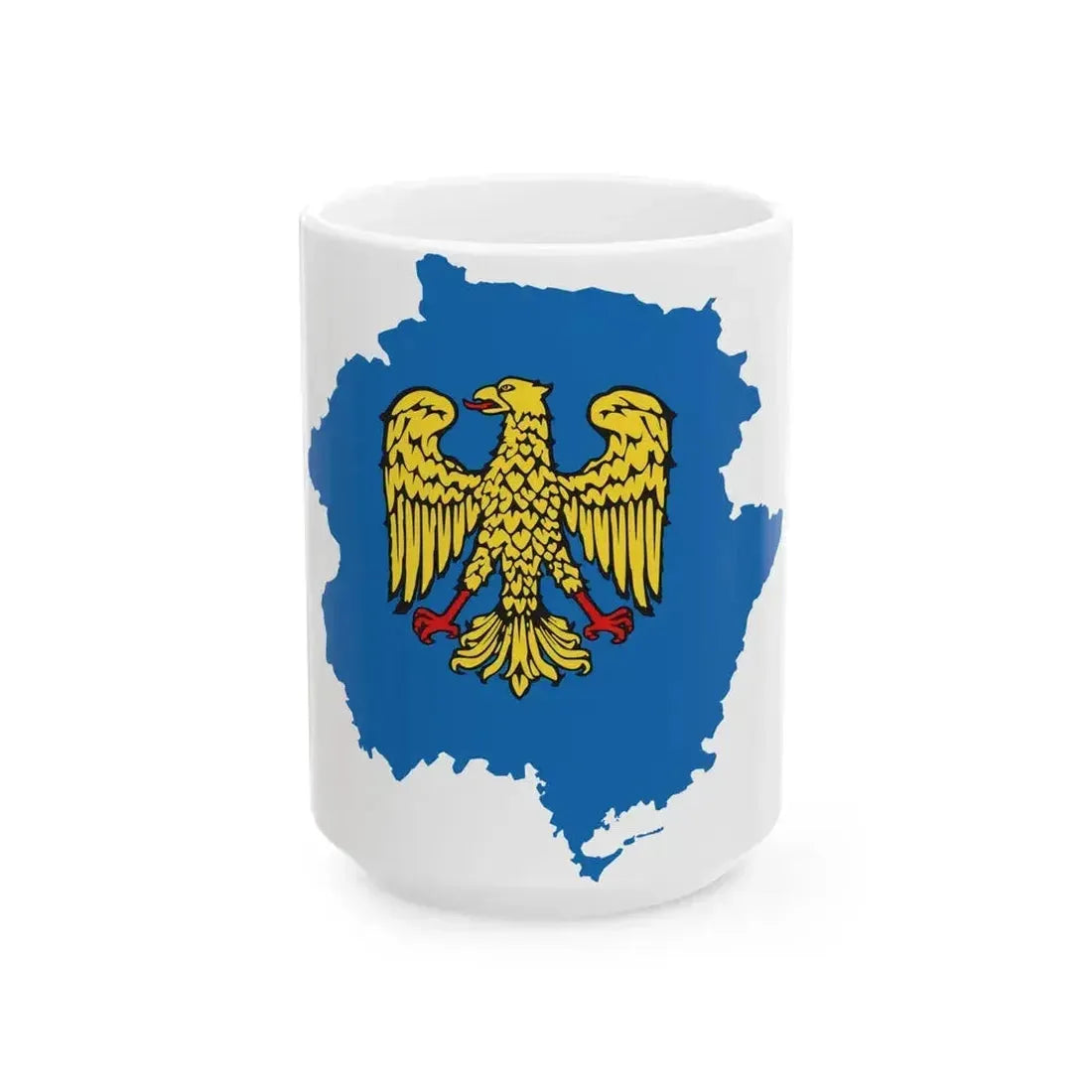 Flag map of Friuli (Italy) White Coffee Mug 15oz - Go Mug Yourself