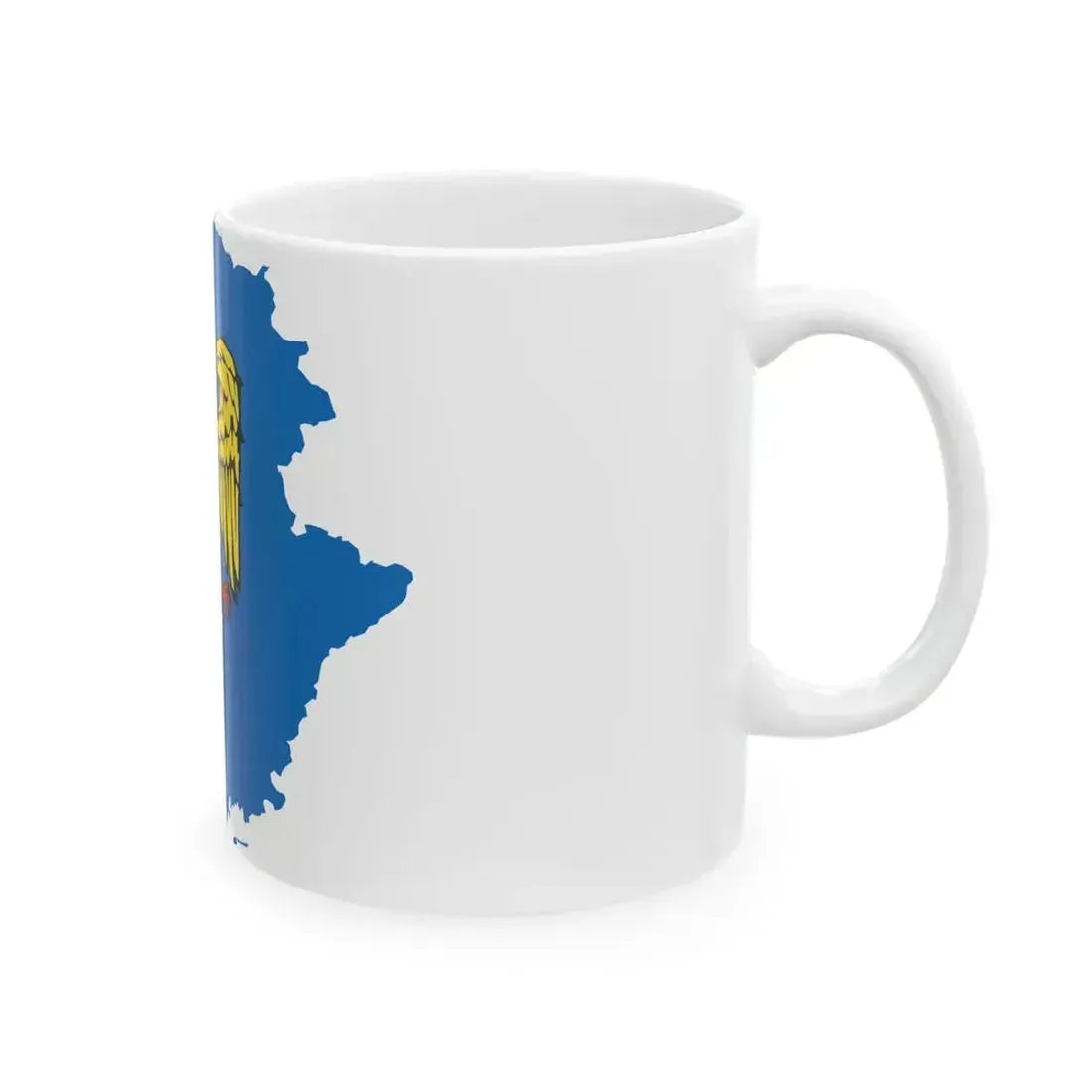 Flag map of Friuli (Italy) White Coffee Mug - Go Mug Yourself