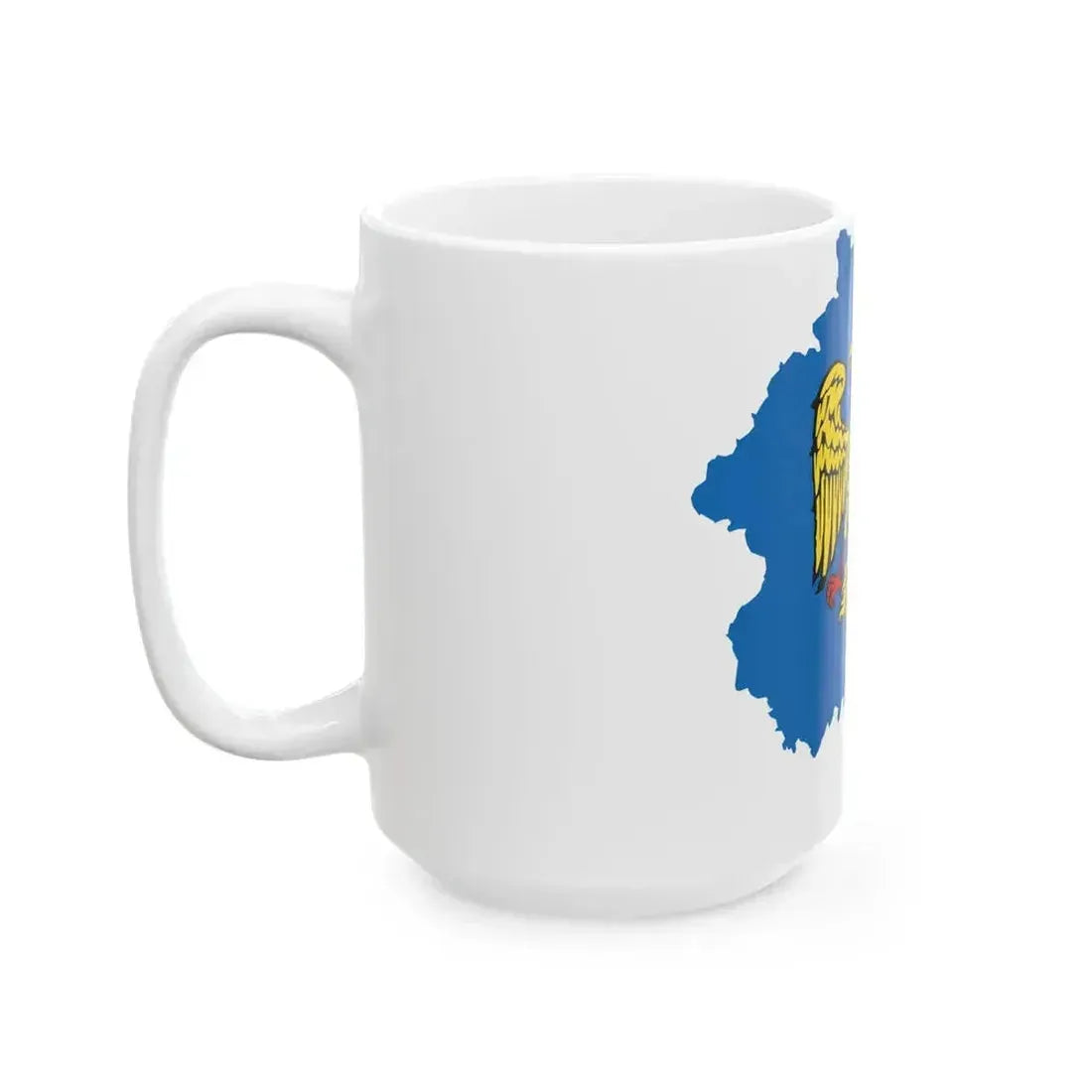 Flag map of Friuli (Italy) White Coffee Mug - Go Mug Yourself