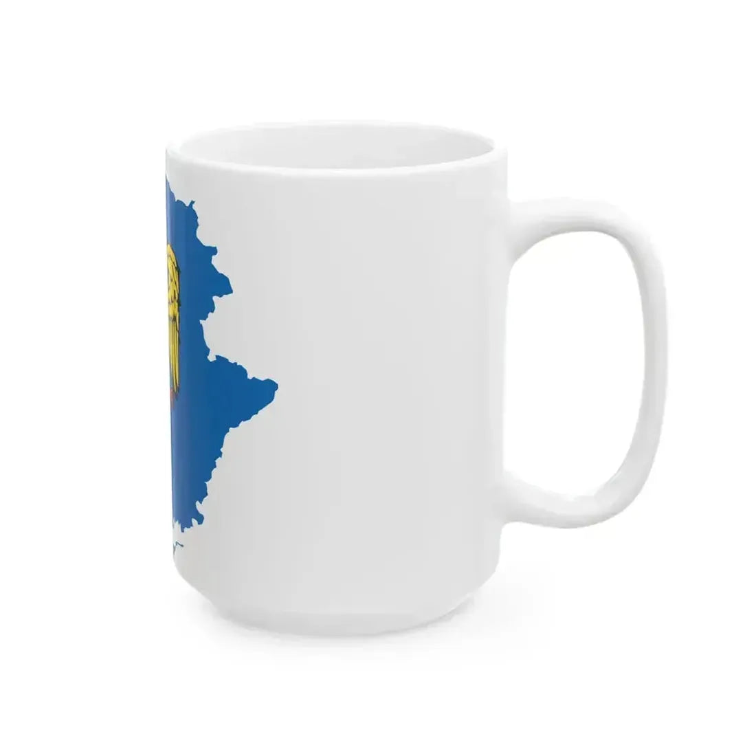 Flag map of Friuli (Italy) White Coffee Mug - Go Mug Yourself