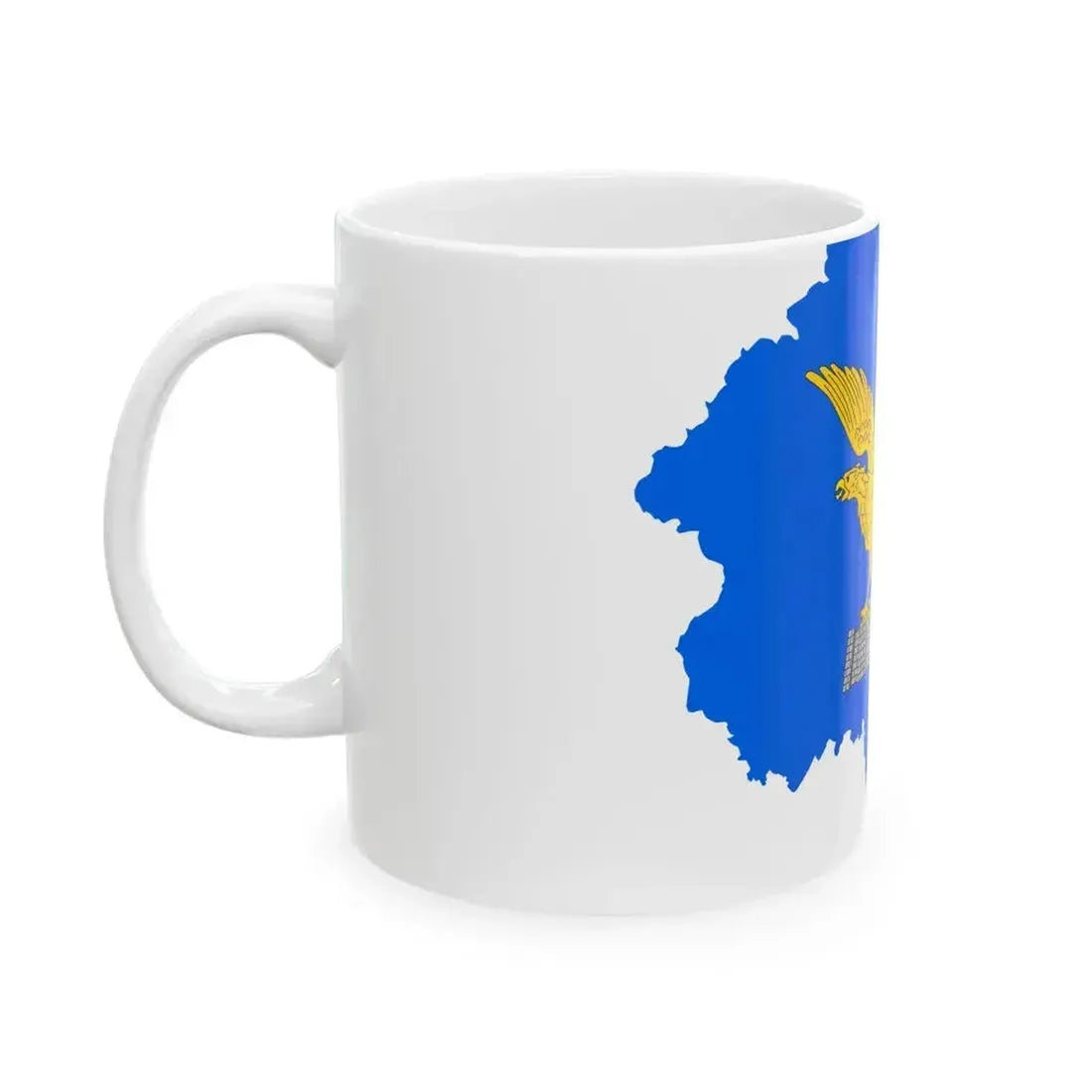 Flag map of Friuli-Venezia Giulia (Italy) White Coffee Mug - Go Mug Yourself