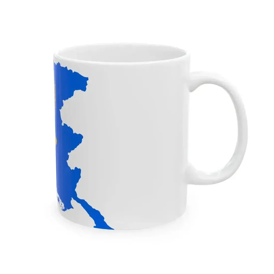 Flag map of Friuli-Venezia Giulia (Italy) White Coffee Mug - Go Mug Yourself