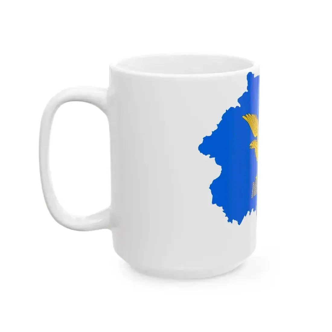 Flag map of Friuli-Venezia Giulia (Italy) White Coffee Mug - Go Mug Yourself