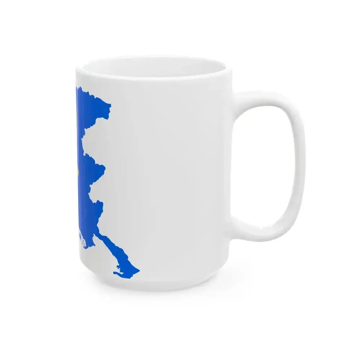 Flag map of Friuli-Venezia Giulia (Italy) White Coffee Mug - Go Mug Yourself
