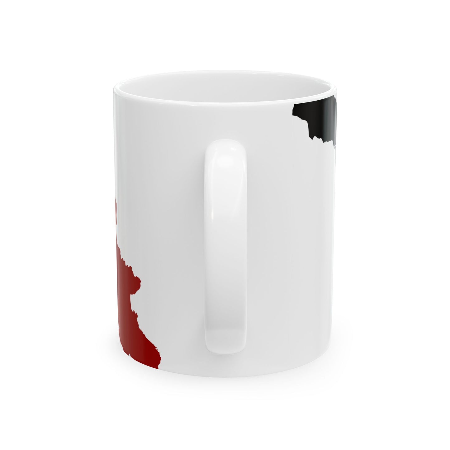 Flag map of Georgia 1990-2004 (Georgia) White Coffee Mug-Go Mug Yourself