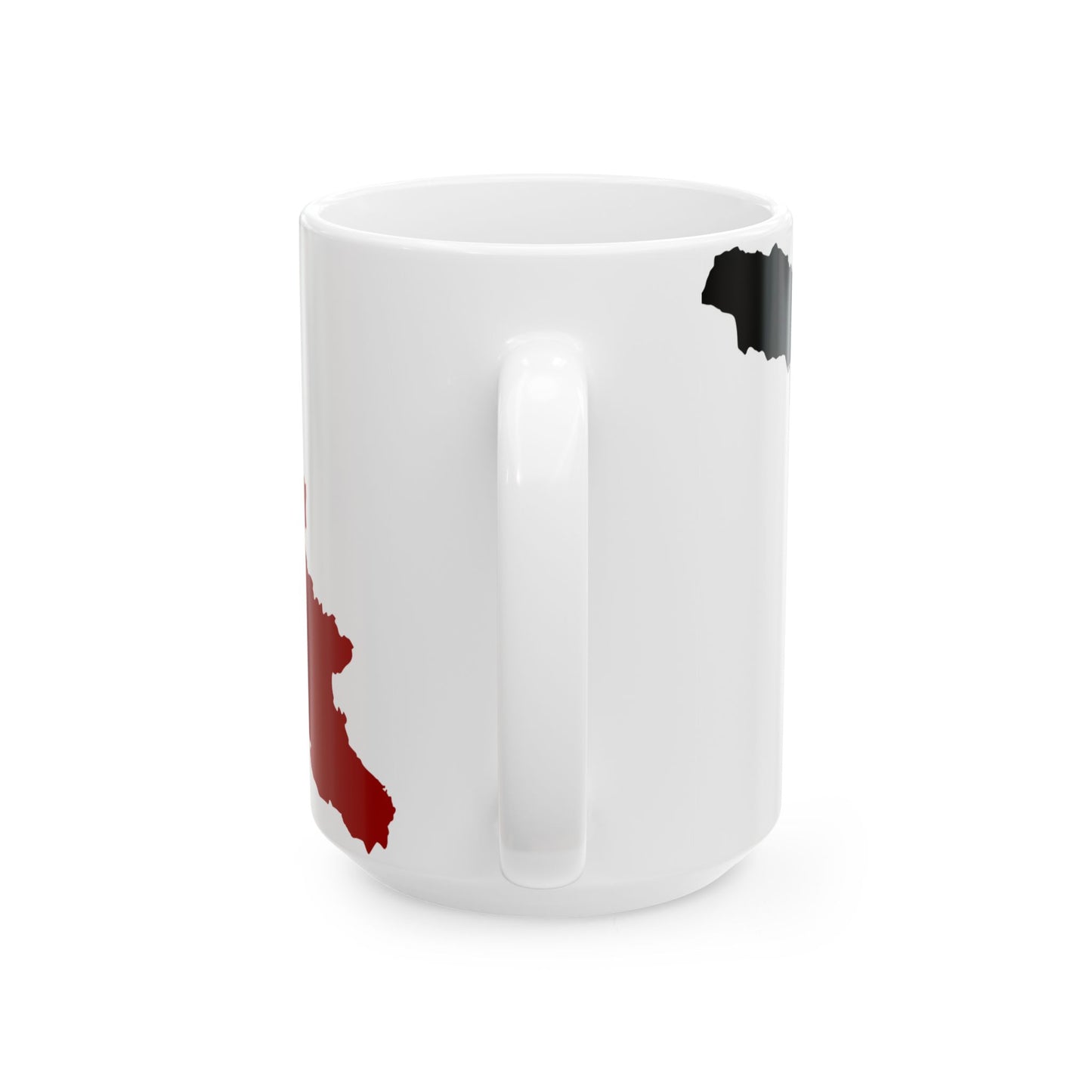 Flag map of Georgia 1990-2004 (Georgia) White Coffee Mug-Go Mug Yourself