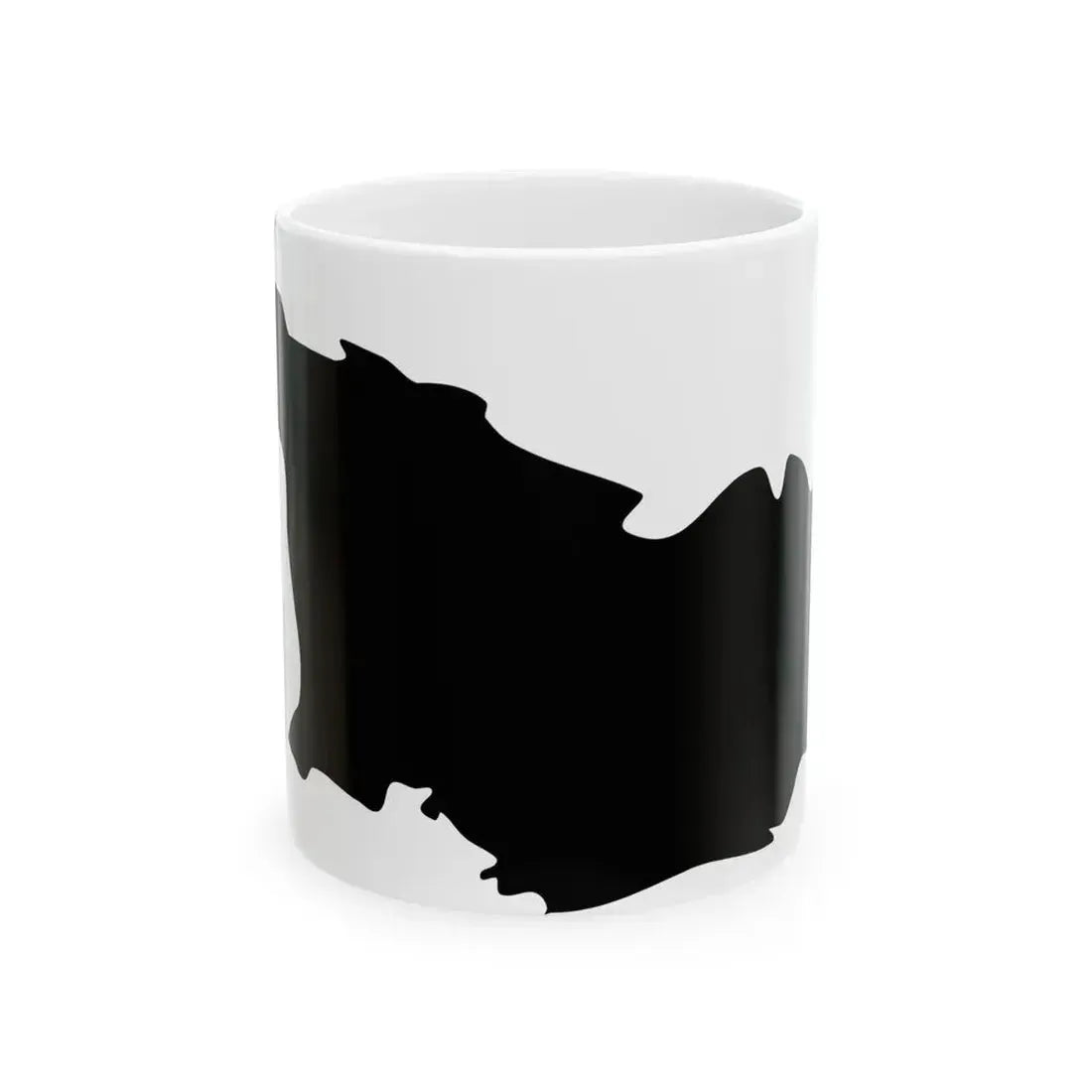Flag-map of Georgia blank (Georgia) White Coffee Mug 11oz - Go Mug Yourself