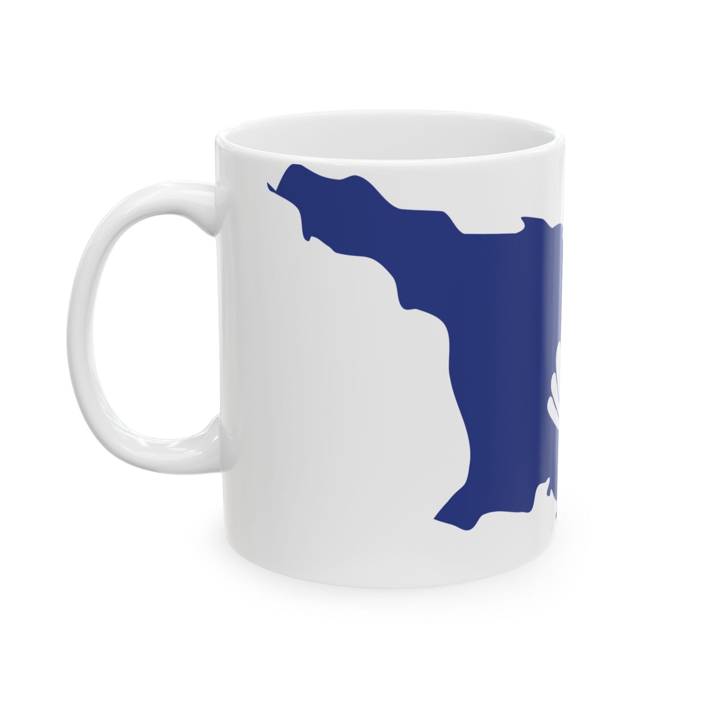 Flag-map of Georgia CIS (Georgia) White Coffee Mug-Go Mug Yourself