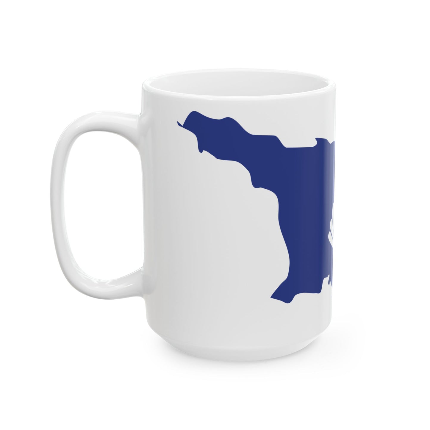 Flag-map of Georgia CIS (Georgia) White Coffee Mug-Go Mug Yourself