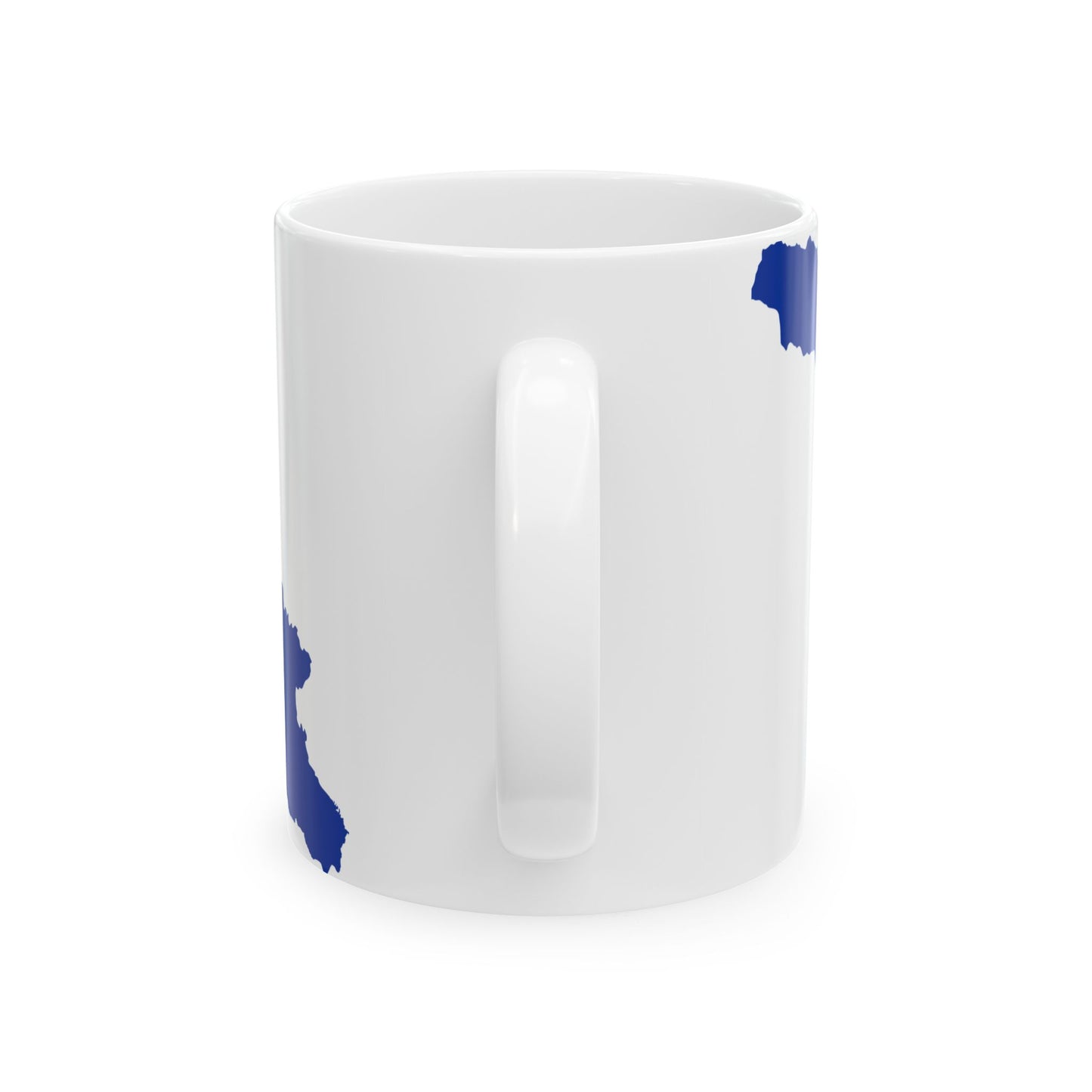 Flag map of Georgia European Union (Georgia) White Coffee Mug-Go Mug Yourself