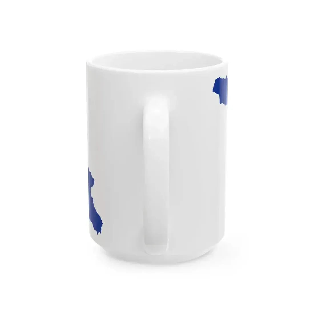 Flag map of Georgia European Union (Georgia) White Coffee Mug - Go Mug Yourself