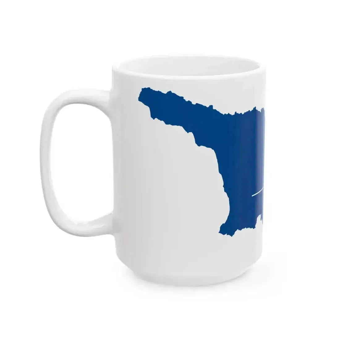 Flag map of Georgia NATO (Georgia) White Coffee Mug - Go Mug Yourself
