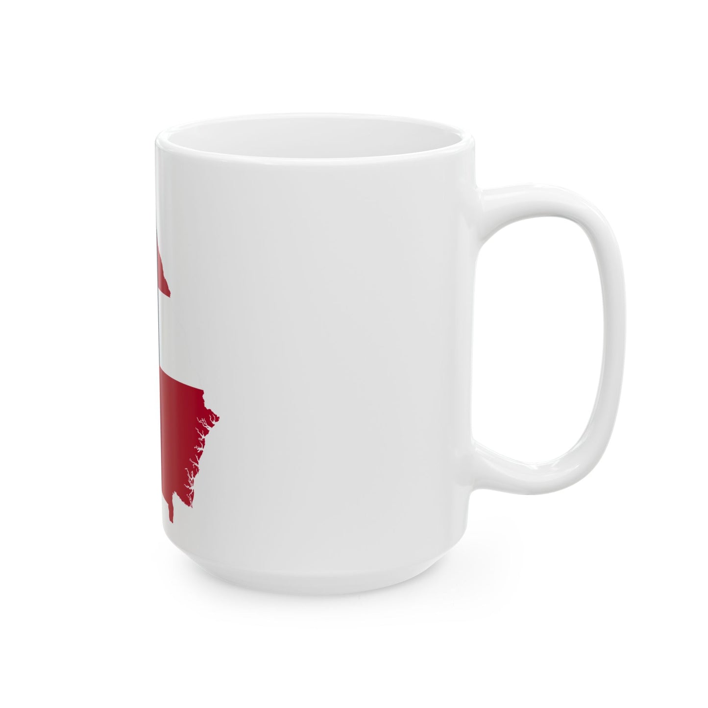 Flag-map of Georgia U.S. state (United States) White Coffee Mug-Go Mug Yourself