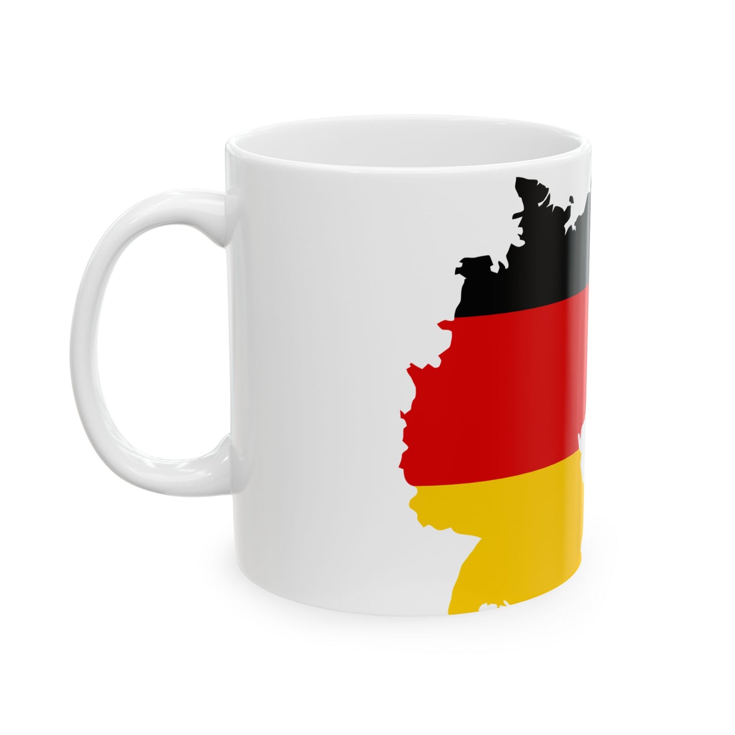 Flag map of Germany 1919 (Germany) White Coffee Mug-Go Mug Yourself