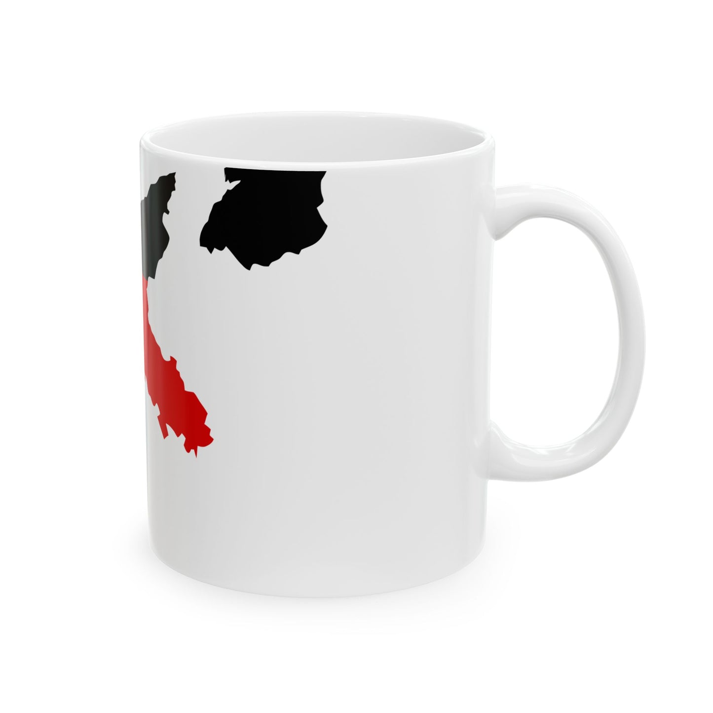 Flag map of Germany 1919 (Germany) White Coffee Mug-Go Mug Yourself