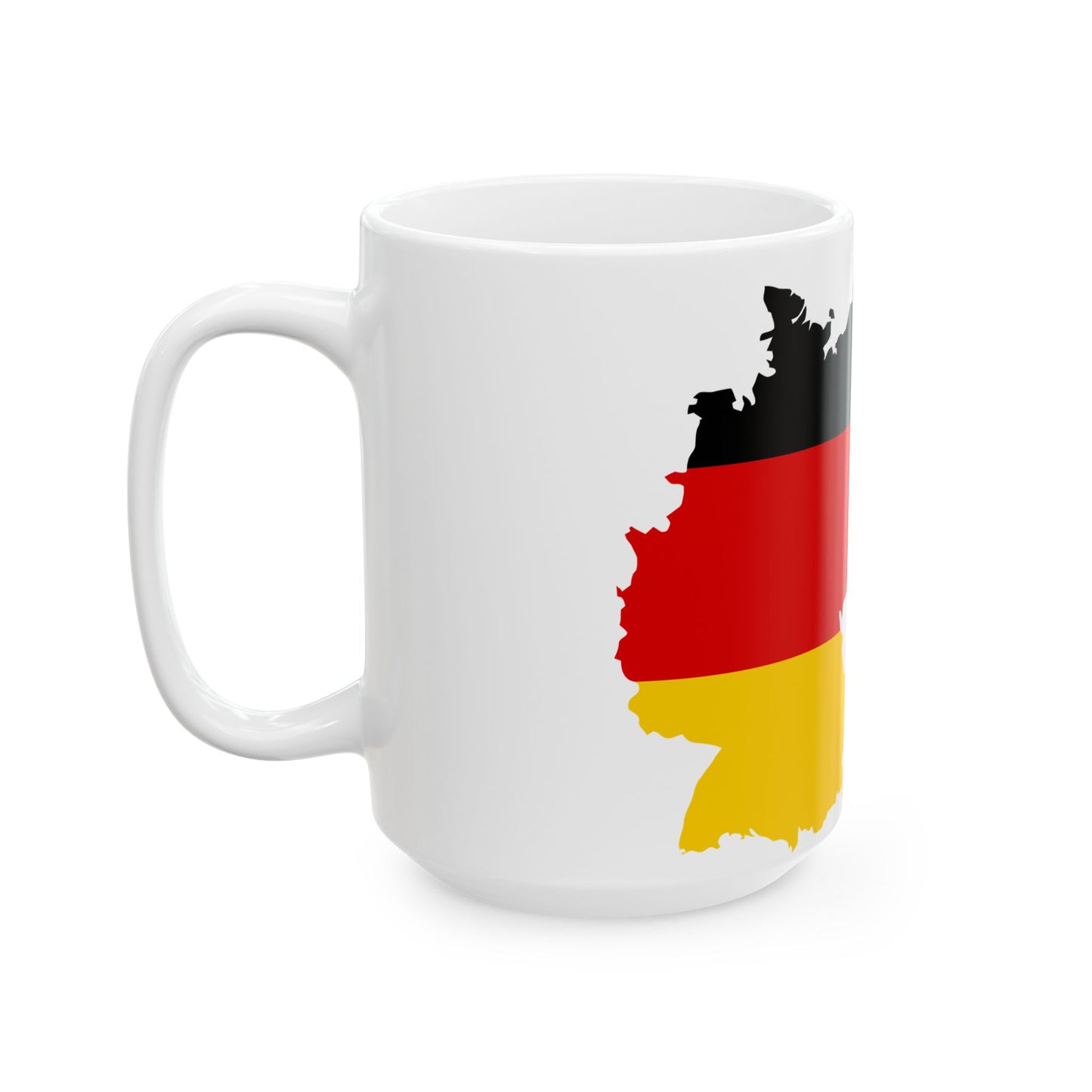 Flag map of Germany 1919 (Germany) White Coffee Mug-Go Mug Yourself