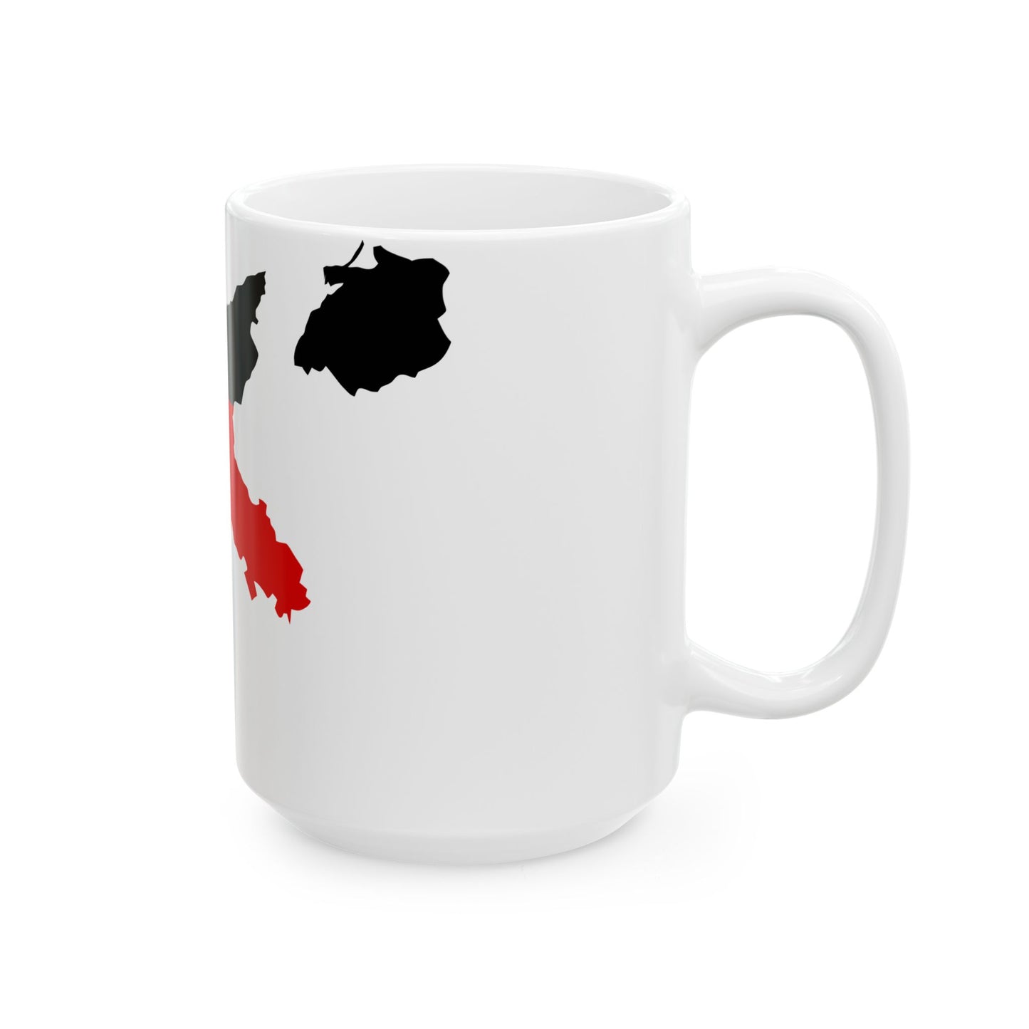 Flag map of Germany 1919 (Germany) White Coffee Mug-Go Mug Yourself