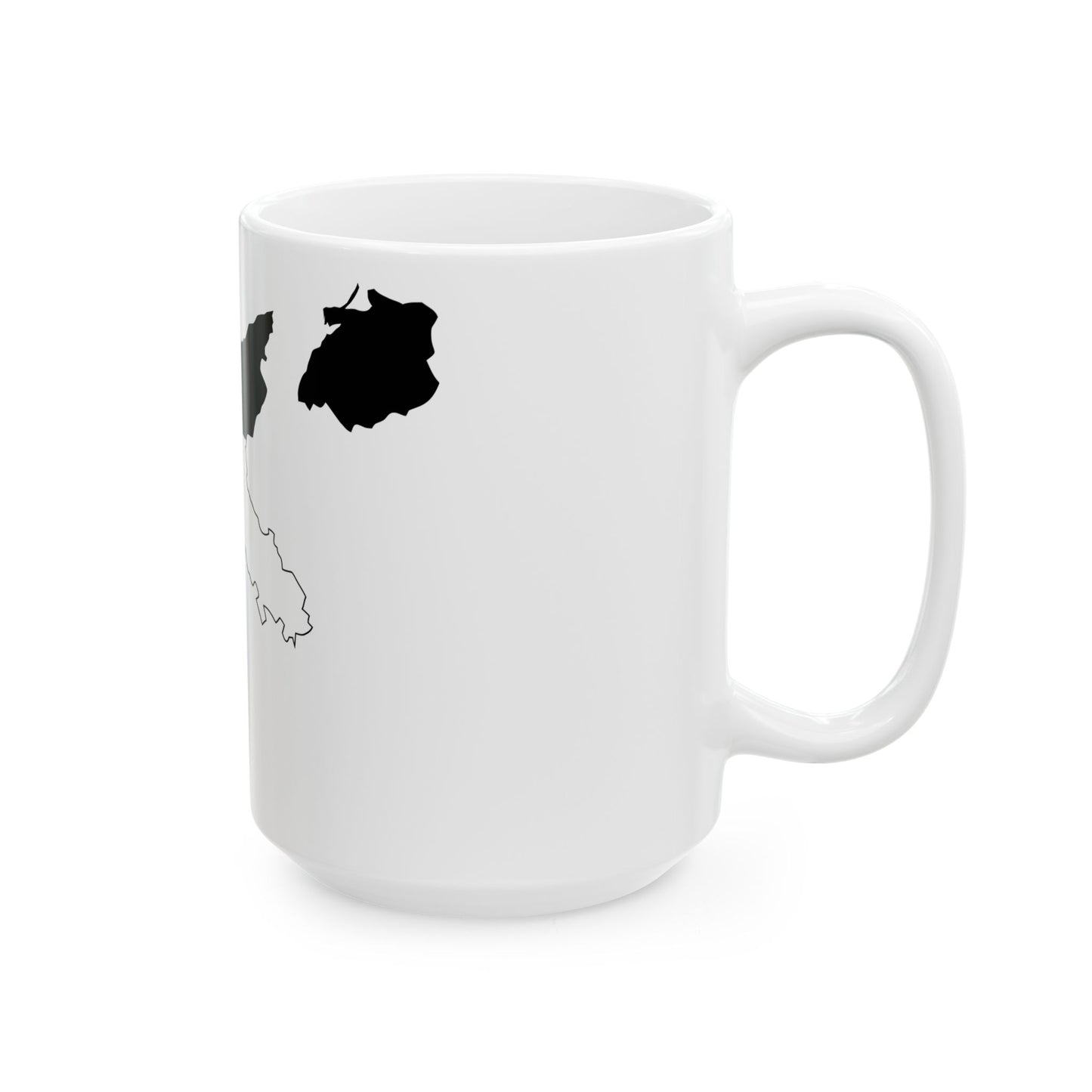 Flag map of Germany 1933 (Germany) White Coffee Mug-Go Mug Yourself