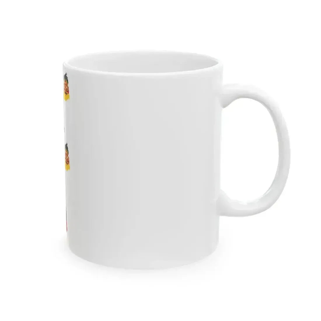 Flag map of Germany separation (Germany) White Coffee Mug - Go Mug Yourself
