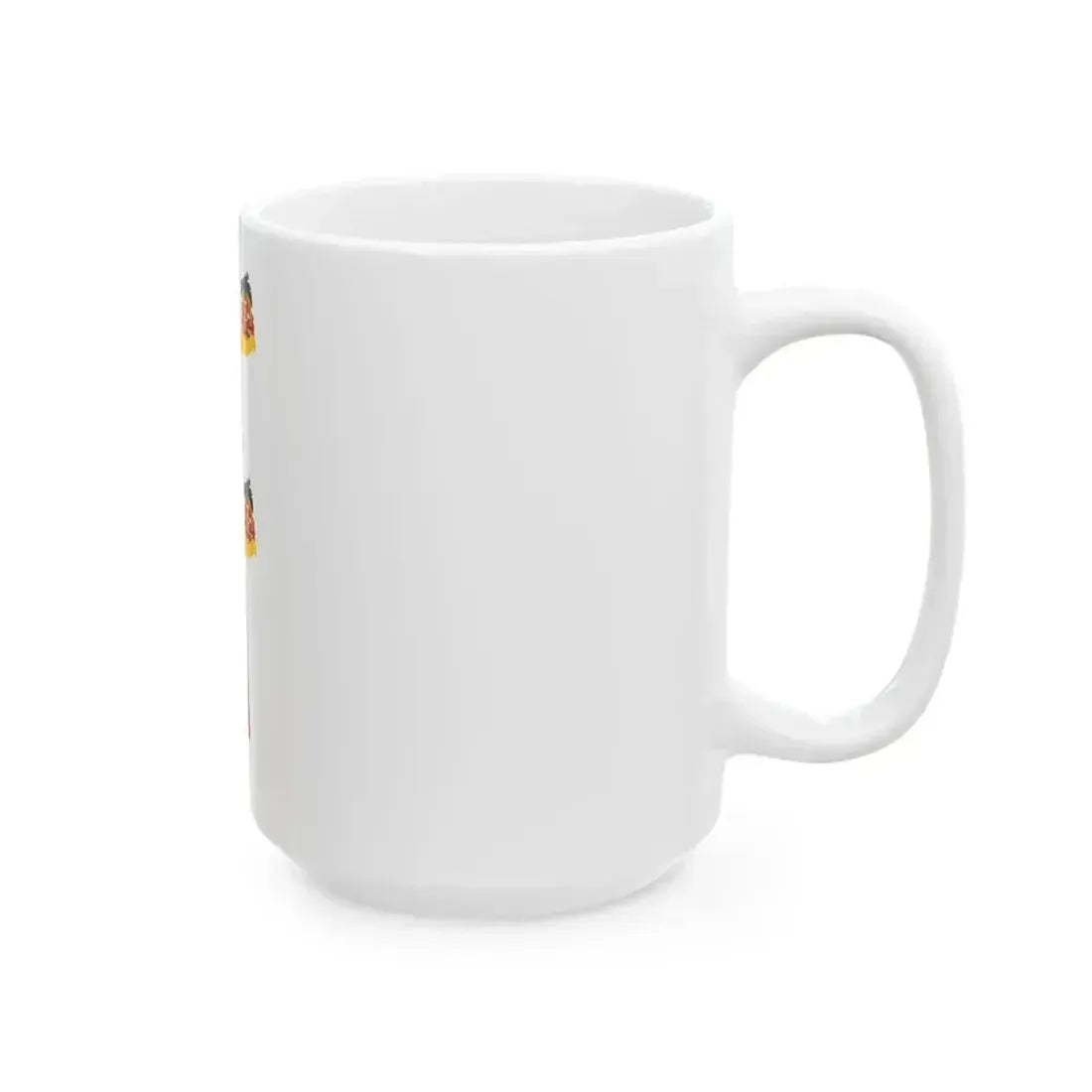 Flag map of Germany separation (Germany) White Coffee Mug - Go Mug Yourself