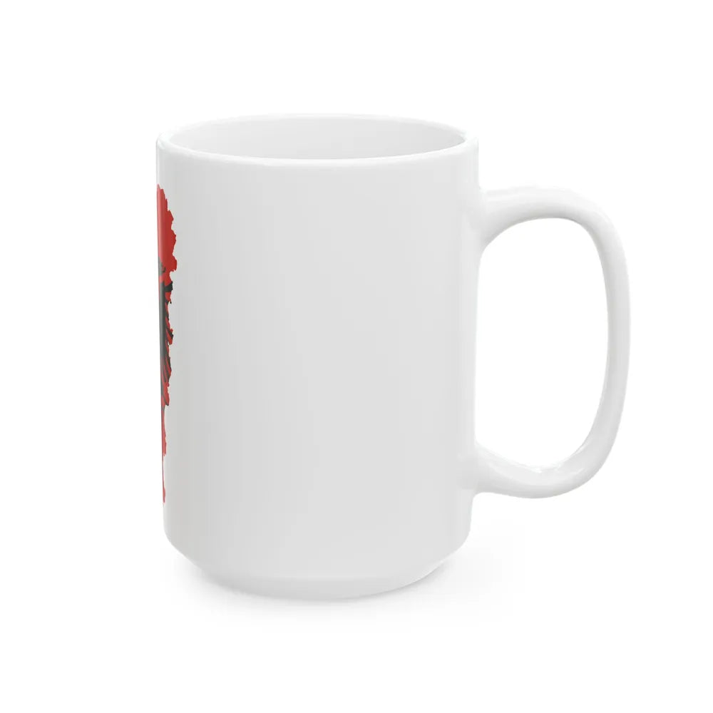 Flag-map of Greater Albania (Albania) White Coffee Mug - Go Mug Yourself