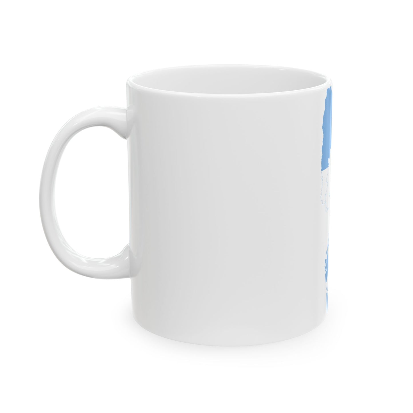 Flag-map of Greater Argentina (Argentina) White Coffee Mug-Go Mug Yourself