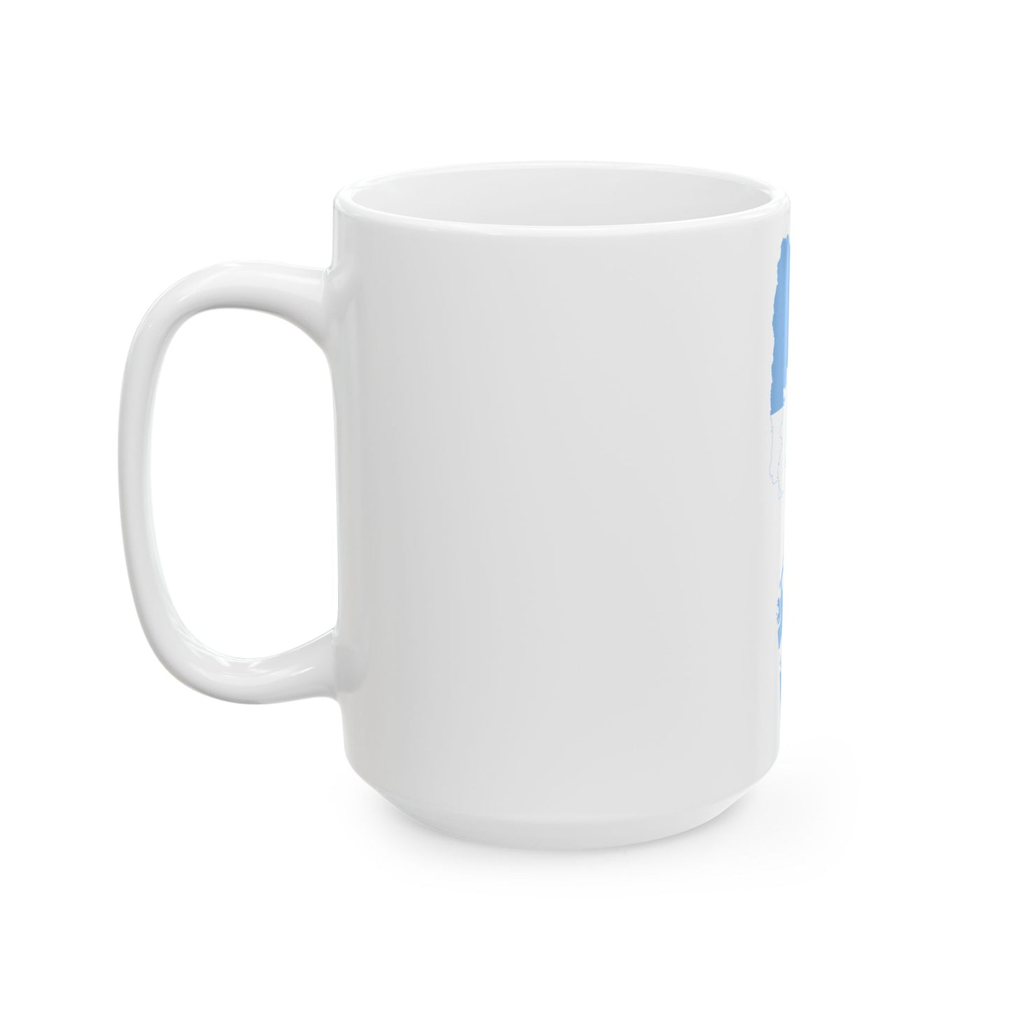 Flag-map of Greater Argentina (Argentina) White Coffee Mug-Go Mug Yourself
