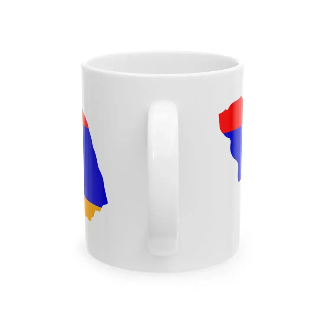 Flag-map of Greater Armenia (Armenia) White Coffee Mug - Go Mug Yourself